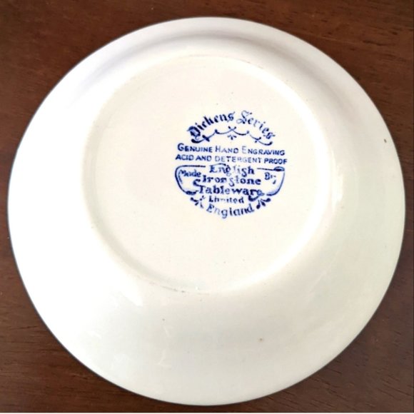 Vintage 1970s English Ironstone Tableware Dickens Series Bowl - Picture 2 of 5